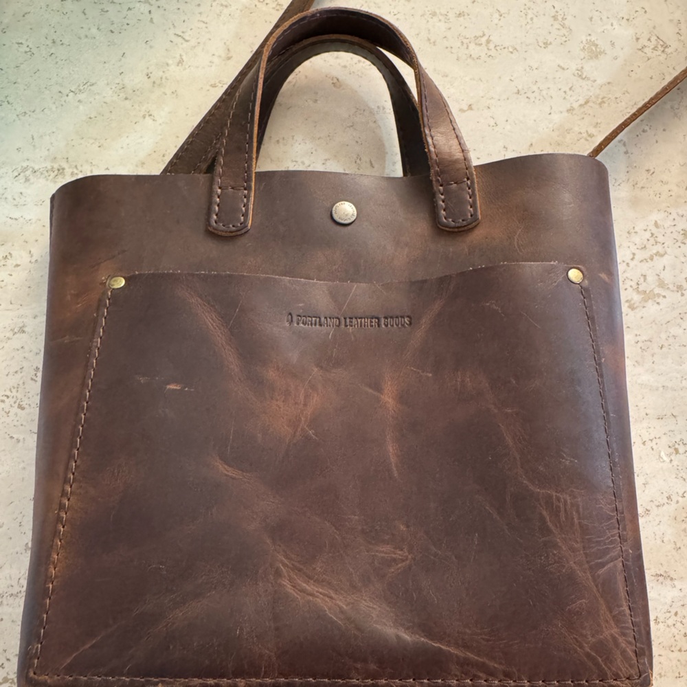 Portland Leather C-Grade Mini Crossbody Tote